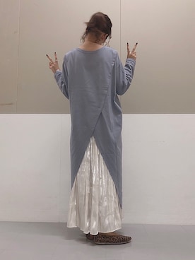 「ラブアンドピース2020」｜「アイテム（ワンピース/ドレス）」を使った、mayuさん（レディース・160cm）の秋コーディネート