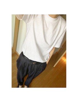 「Factor=（ファクターイコール）のアイテム（パンツ）」を使った、moiさん（レディース・162cm）の春コーディネート