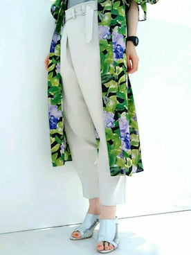 「HIMIKO On Rouge（ヒミコオンルージュ）のアイテム」を使った、KAJIKUMIさん（レディース・158cm）の夏コーディネート