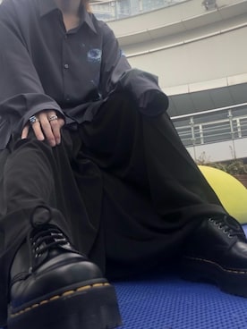 「rovtski」｜「アイテム（ブーツ）」を使った、たなかさん（メンズ・160cm）の春コーディネート