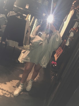 「satisfaction accessory（サティスファクションアクセサリー）のアイテム」を使った、☁︎모 에☁︎さん（レディース・152cm）の春コーディネート