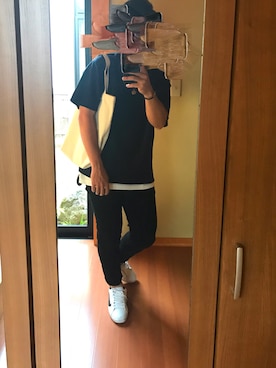「リドム」｜「アイテム（トートバッグ）」を使った、K.Kさん（メンズ・172cm）の春コーディネート