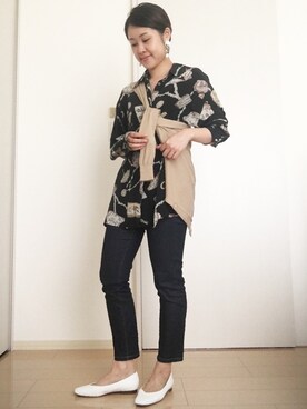 「rada（ラダ）のアイテム」を使った、Nanaさん（レディース・154cm）の秋コーディネート