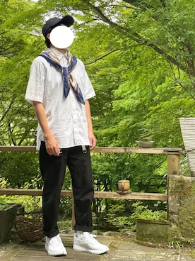 「マルジェラ」｜「アイテム（財布/小物）」を使った、パスト・エンパイアさん（メンズ・165cm）の夏コーディネート
