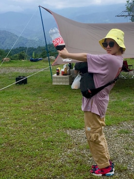「5（ファイブ）のアイテム（パンツ）」を使った、Pinkoさん（レディース・156cm）の夏コーディネート