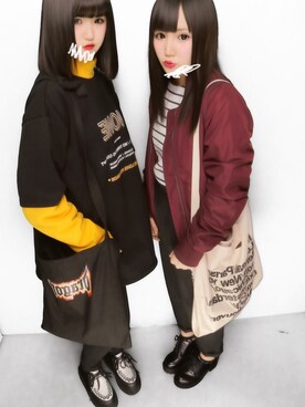 「8seconds（エイトセカンズ）のアイテム（バッグ）」を使った、®さん（レディース・164cm）の冬コーディネート