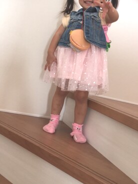 「babyGAP（babyGAP）のアイテム（その他アウター）」を使った、ま す みさん（キッズ・80cm）の秋コーディネート