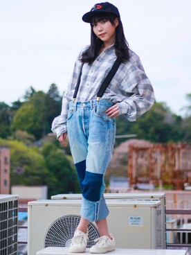 「SHUTTLE（シャトル）のアイテム」を使った、SONARさん（レディース・160cm）の夏コーディネート