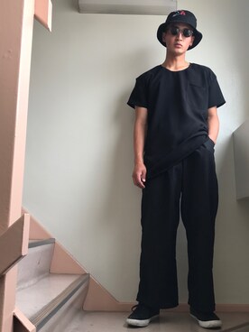 「NICK NEEDLES（ニックニードルズ）のアイテム」を使った、SONARさん（メンズ・174cm）の夏コーディネート