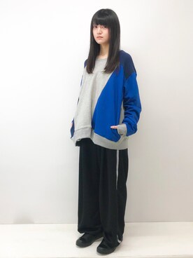 「NICK NEEDLES（ニックニードルズ）のアイテム」を使った、SONARさん（レディース・163cm）の冬コーディネート