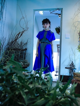 「NICK NEEDLES（ニックニードルズ）のアイテム」を使った、SONARさん（レディース・155cm）の春コーディネート