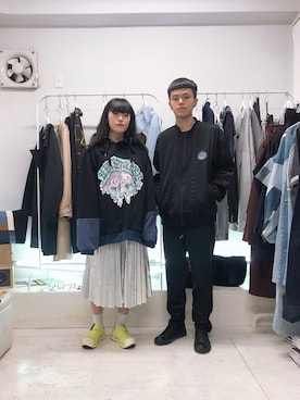 「ROODのアイテム」を使った、SONARさん（メンズ・158cm）の春コーディネート