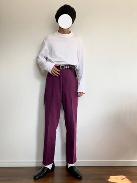 「春めきシューズ」｜「アイテム（スリッポン）」を使った、rくんさん（メンズ・170cm）の春コーディネート