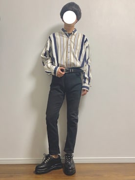 「BROWNY（ブラウニー）のアイテム（パンツ）」を使った、rくんさん（メンズ・170cm）の春コーディネート