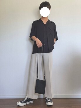 「ct70のアイテム（スニーカー、ブラック系）」を使った、rくんさん（メンズ・170cm）の春コーディネート