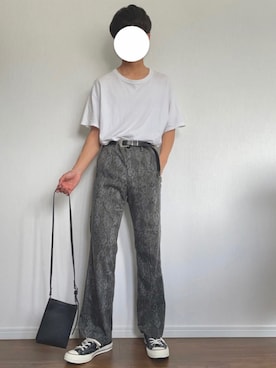 「ct70のアイテム（スニーカー、ブラック系）」を使った、rくんさん（メンズ・170cm）の春コーディネート