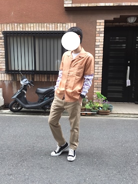 「made in standard （メイドインスタンダード）のアイテム」を使った、けんたろうさん（メンズ・172cm）の春コーディネート