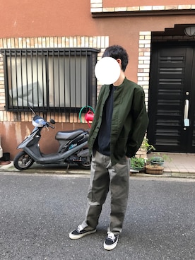 「ダニエルウェリントン」｜「アイテム（カバーオール）」を使った、けんたろうさん（メンズ・172cm）の秋コーディネート