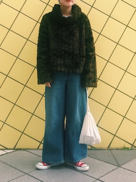 「アイテム（ピアス（両耳用））」を使った、noriko odaさん（レディース・153cm・20代）の冬コーディネート