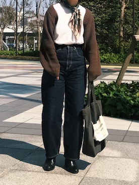 「ワッフル」｜noriko odaさん（レディース・153cm）の春コーディネート