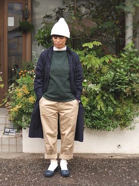 「アイテム（レインシューズ）」を使った、yumiさん（レディース・159cm・30代）の冬コーディネート