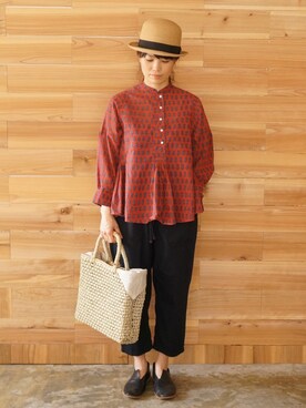 「アイテム（スリッポン）」を使った、yumiさん（レディース・159cm）の春コーディネート