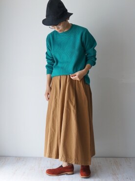 「ROTOTO（ロトト）のアイテム」を使った、yumiさん（レディース・159cm）の秋コーディネート