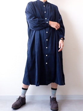 「アイテム（ドレスシューズ）」を使った、yumiさん（レディース・159cm）の秋コーディネート