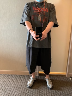 「DOLCE&GABBANA（ドルチェアンドガッバーナ）のアイテム（PC・スマホグッズ/家電）」を使った、柏屋さん（メンズ・173cm）の夏コーディネート