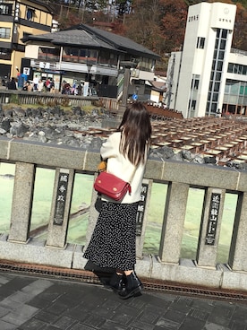 「草津温泉」｜hinatwoさん（レディース・148cm）の冬コーディネート