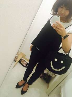 「SLOBE IENA（スローブイエナ）のアイテム（つなぎ/オールインワン）」を使った、おかなさん（レディース・157cm）の夏コーディネート