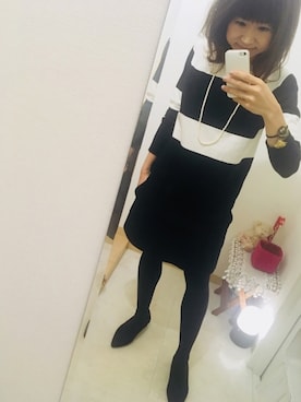 「NEI（ネイ）のアイテム」を使った、おかなさん（レディース・157cm）の秋コーディネート