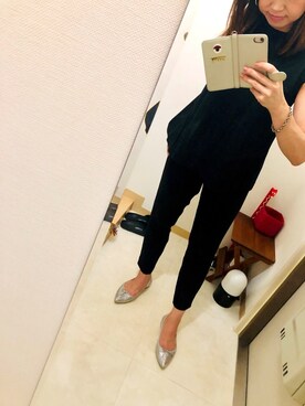 「アイテム（レインシューズ、シルバー系）」を使った、おかなさん（レディース・157cm）の夏コーディネート