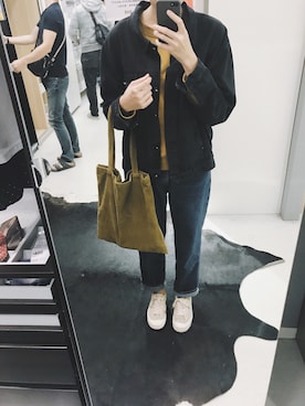 「アイテム（その他トップス、ゴールド系）」を使った、DLさん（レディース・167cm）の冬コーディネート