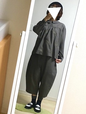 「HARUTA」｜「アイテム（ハンチング/ベレー帽）」を使った、わさびさん（レディース・156cm）の春コーディネート