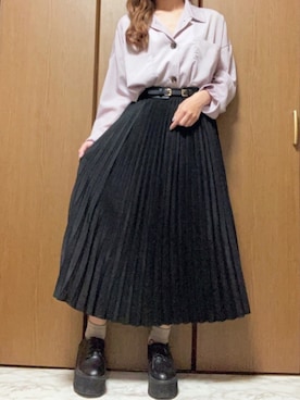 スカートを使った ビッグシャツ の人気ファッションコーディネート Wear