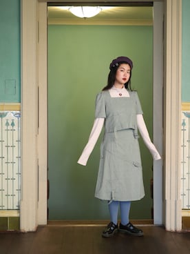 「荣宅」｜無解少女さん（レディース・162cm）の夏コーディネート