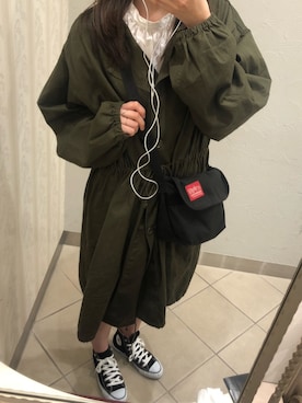 「Manhattan Portage」｜「アイテム（シャツ/ブラウス）」を使った、Misaさん（レディース・170cm）の秋コーディネート