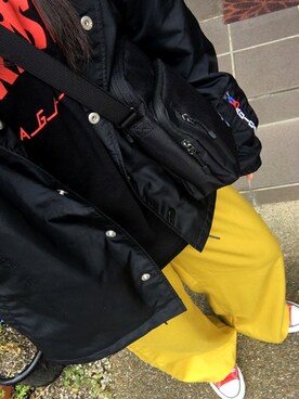 「NIKE(ナイキ)のアイテム(ショルダーバッグ)」を使った、もももももさん(レディース・157cm)の冬コーディネート