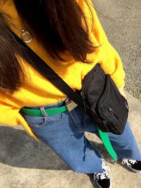 「NIKE(ナイキ)のアイテム(ショルダーバッグ)」を使った、もももももさん(レディース・157cm)の冬コーディネート