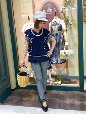 axes femmeさん（レディース・160cm）の春コーディネート