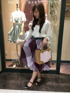 axes femmeさん（レディース・160cm）の春コーディネート