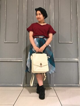 「axes femme（アクシーズファム）のアイテム（スニーカー）」を使った、axes femmeさん（レディース・149cm）の春コーディネート