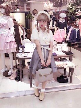 「axes femme（アクシーズファム）のアイテム（ハンチング/ベレー帽）」を使った、axes femmeさん（レディース・160cm）の夏コーディネート