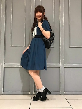 「axes femme POETIQUE（アクシーズファムポエティック）のアイテム（チュニック）」を使った、axes femmeさん（レディース・158cm）の夏コーディネート