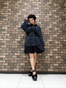「axes femme（アクシーズファム）のアイテム（チュニック）」を使った、axes femmeさん（レディース・154cm）の夏コーディネート