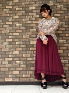 「axes femme（アクシーズファム）のアイテム（キャミソール）」を使った、axes femmeさん（レディース・154cm）の夏コーディネート