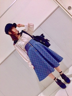 「axes femme（アクシーズファム）のアイテム（バックパック/リュック）」を使った、axes femmeさん（レディース・160cm）の秋コーディネート