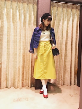 「axes femme（アクシーズファム）のアイテム（その他アウター）」を使った、axes femmeさん（レディース・164cm）の秋コーディネート