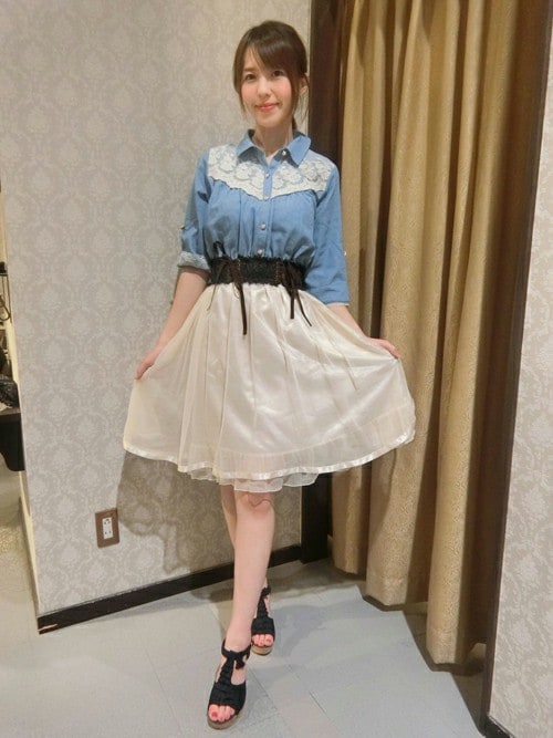 axes femme(axes femme)｜axes femmeのシャツワンピースを使ったコーディネート WEAR